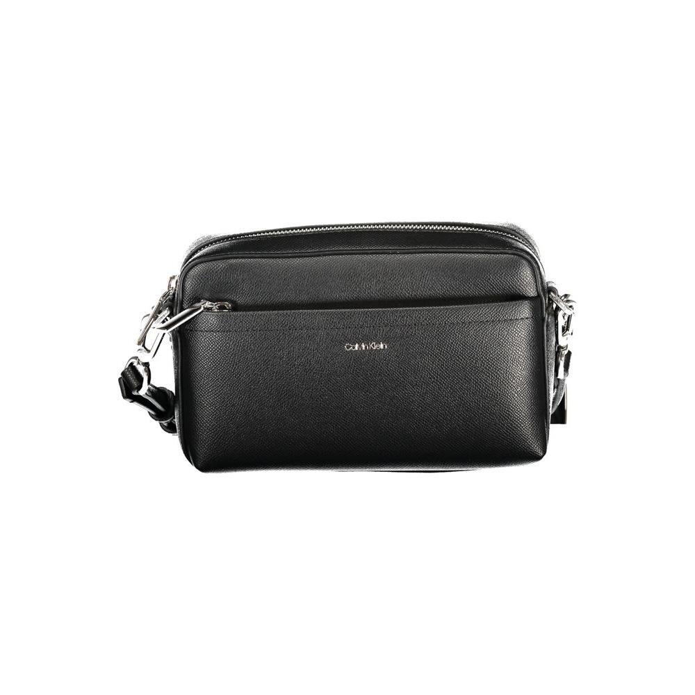 Front view with bag zipped and handles upright.