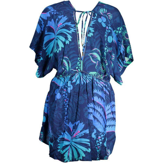 Desigual Blue Cotton Women Dress DE-37558-XL