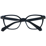 Polaroid Black Women Glasses Frame, full-rim square style with polyamide material, demo lenses, and black frame color.