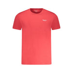 Pepe Jeans Red Cotton Men T-Shirt PE-35272-XL