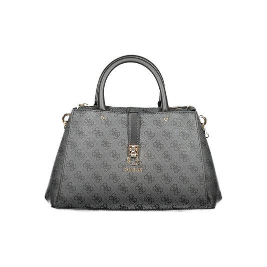 Guess Jeans Brown Polyethylene Women Handbag with elegant design and dual handles.