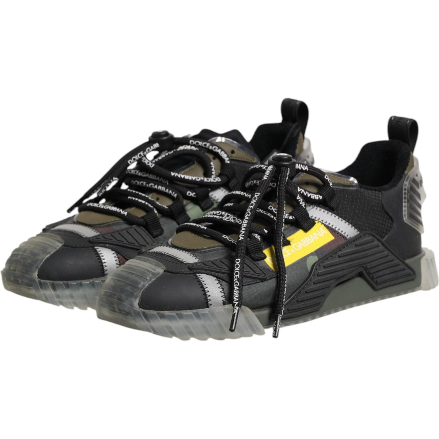 Dolce & Gabbana Multicolor Lace Up Low Top NS1 Sneakers Shoes