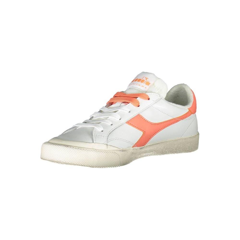 Diadora White Leather Women Sneaker