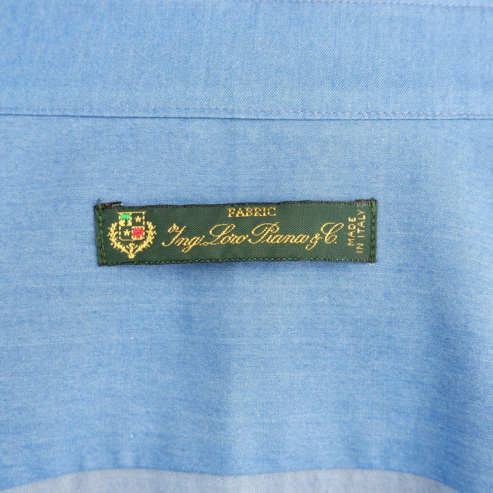 Made in Italy Blue Cotton Men's Shirt