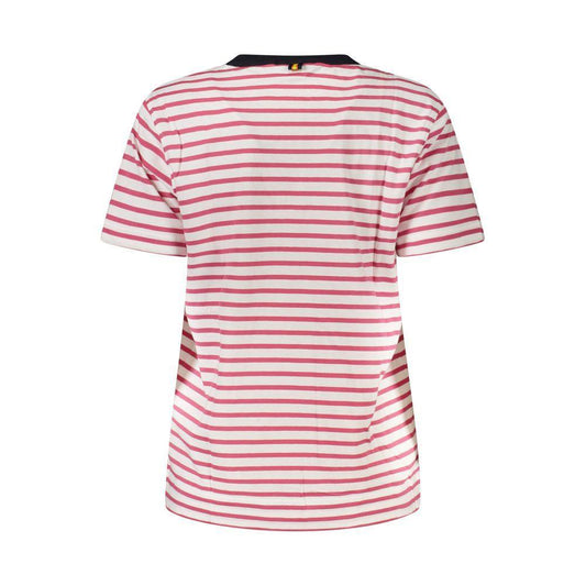K-WAY Pink Cotton Women T-Shirt KW-38674-L