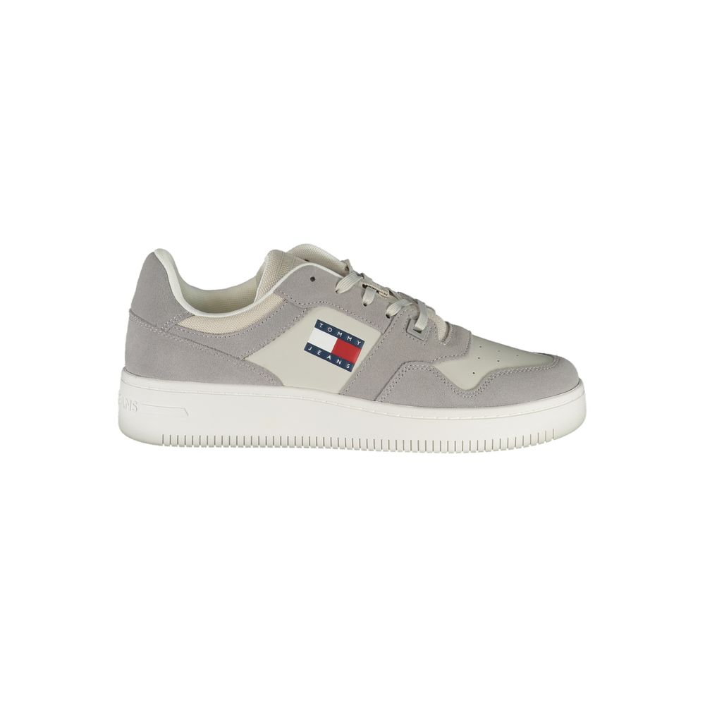 Tommy Hilfiger Grigio Pelle Men Sneaker