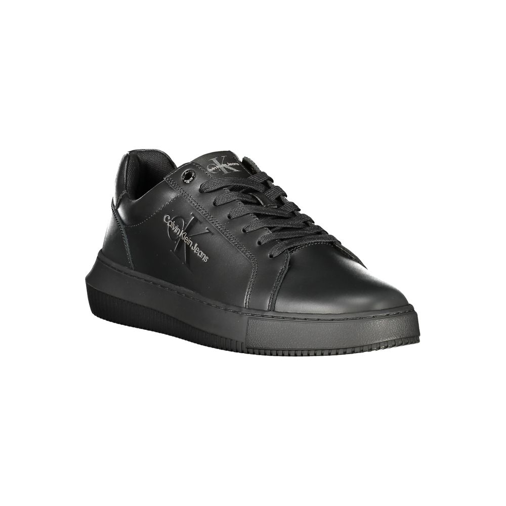 Calvin Klein Black Leather Men Sneaker