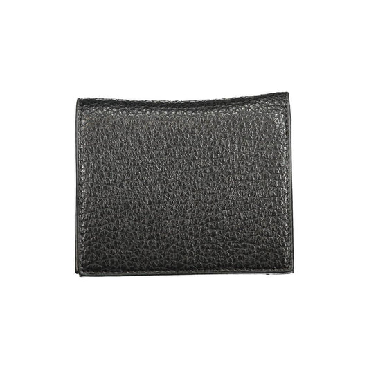 Mario Valentino Black Polyethylene Wallet VA-36158