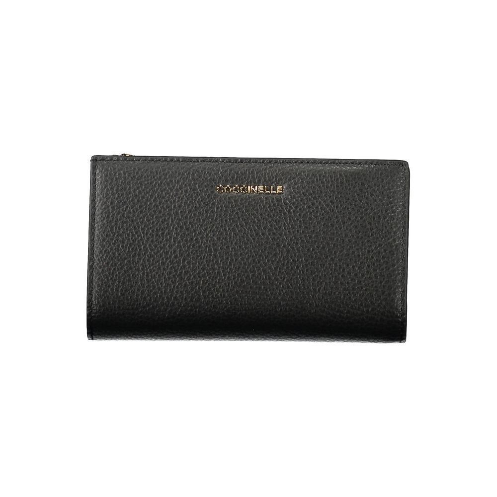 Coccinelle Black Leather Women Wallet CO-34894