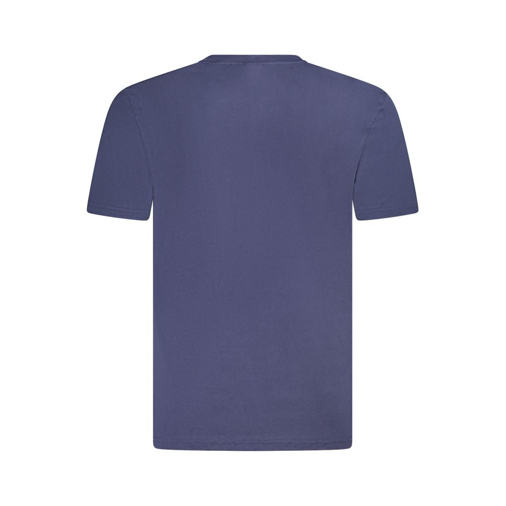 Fila Blue Cotton Men T-Shirt, 100% organic cotton, casual crew neck design, sustainable fashion
