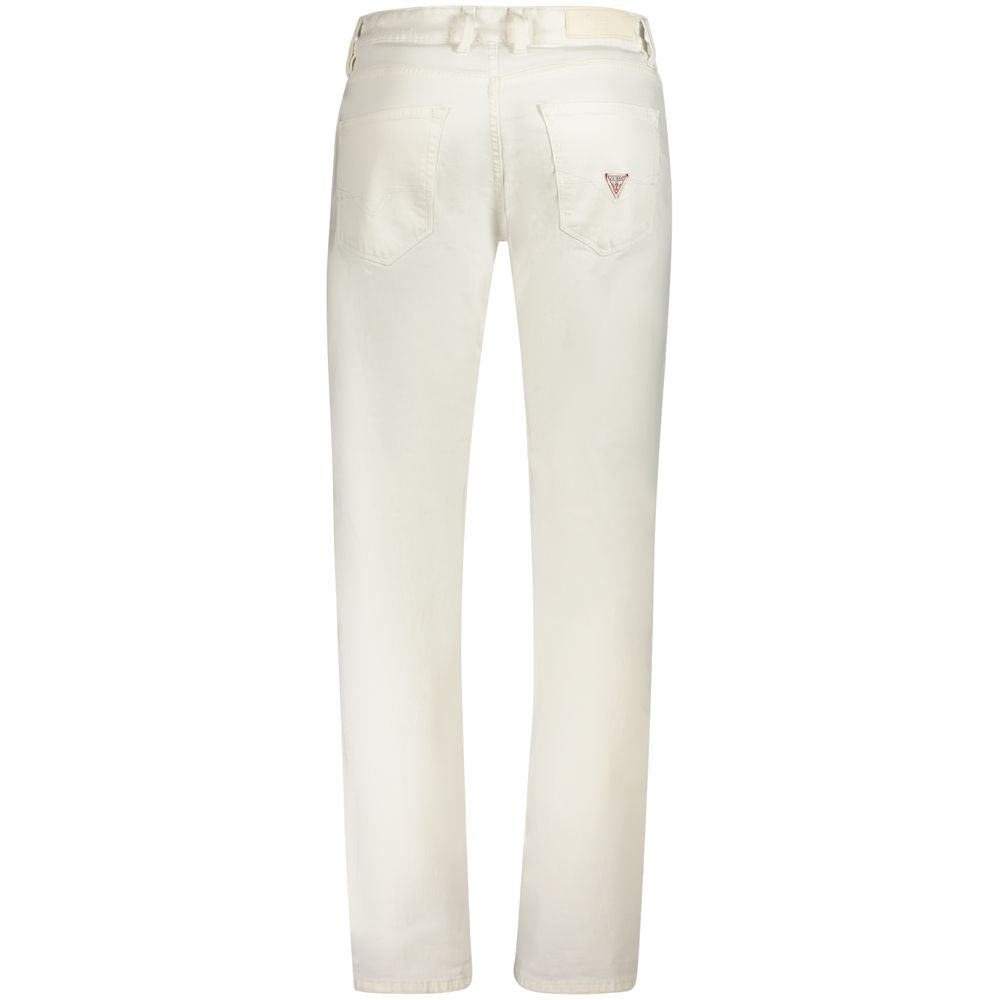 Guess Jeans White Cotton Mens Jeans