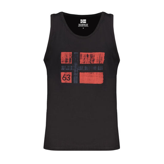 Norway 1963 Black Cotton Tank Top