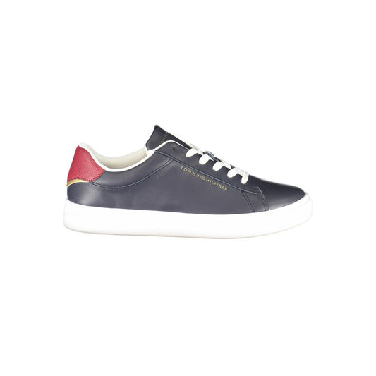 Tommy Hilfiger Blue Leather Women Sneaker TO-36760-EU36/US6