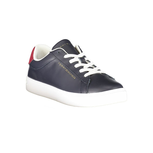 Tommy Hilfiger Blue Leather Women Sneaker TO-36760-EU36/US6