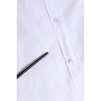 Dolce & Gabbana White Cotton GOLD Long Sleeves Dress Shirt