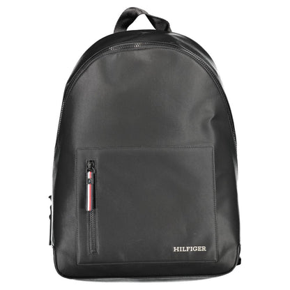 Tommy Hilfiger Black Polyurethane Men's Backpack