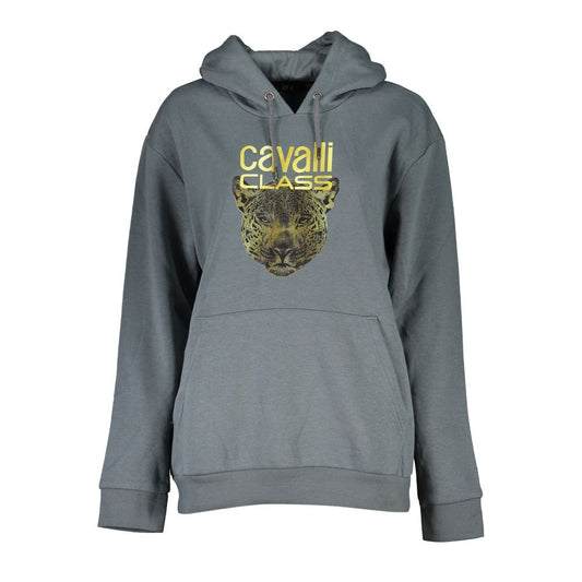 Cavalli Class Gray Cotton Sweatshirt