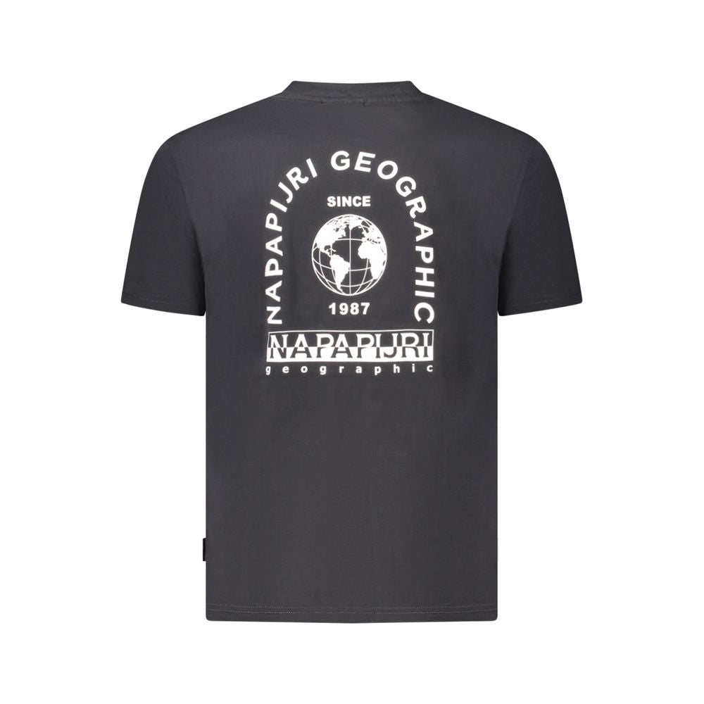 Napapijri Black Cotton Men T-Shirt