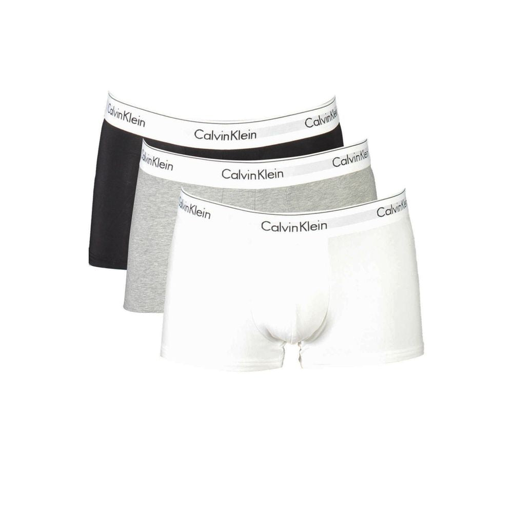 Calvin Klein Brown Cotton Men Boxer - Tri-pack low-waisted boxer shorts with logo waistband, crafted from regenerative cotton blend.