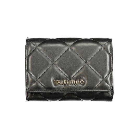 Mario Valentino Black Polyethylene Wallet VA-36197