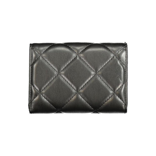 Mario Valentino Black Polyethylene Wallet VA-36197