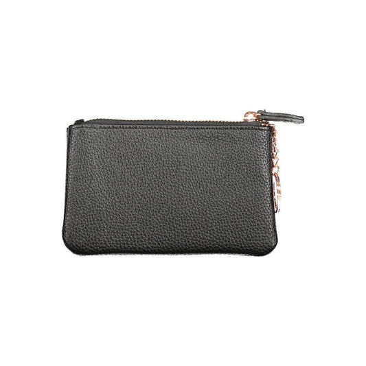 Mario Valentino Black Polyethylene Wallet VA-36228