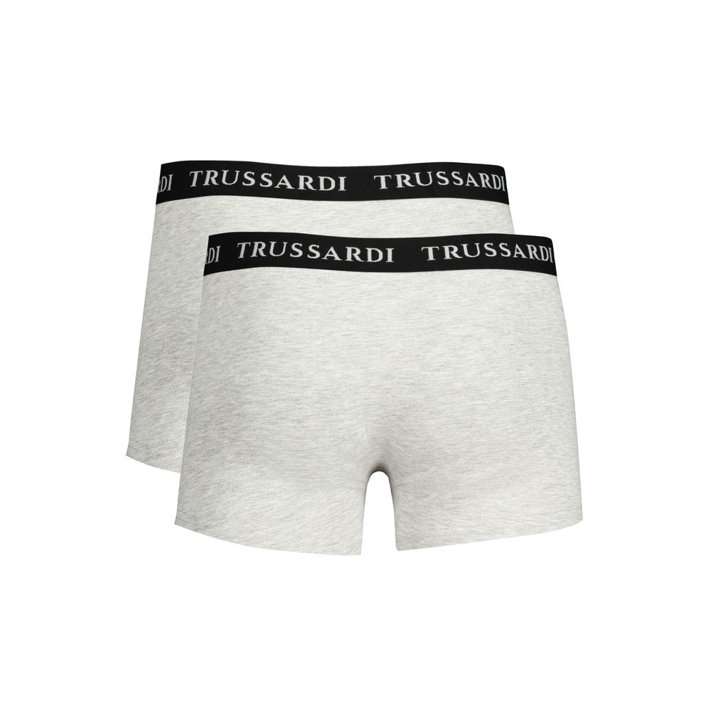 Trussardi Brown Cotton Men Boxer Underwear