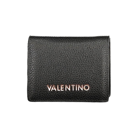 Mario Valentino Black Polyethylene Wallet VA-36155