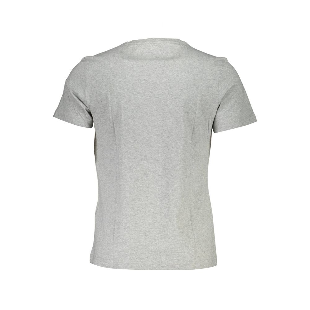 Back view of La Martina Brown Cotton Men T-Shirt, showcasing elegant design and comfortable fit for fashion-forward style.
