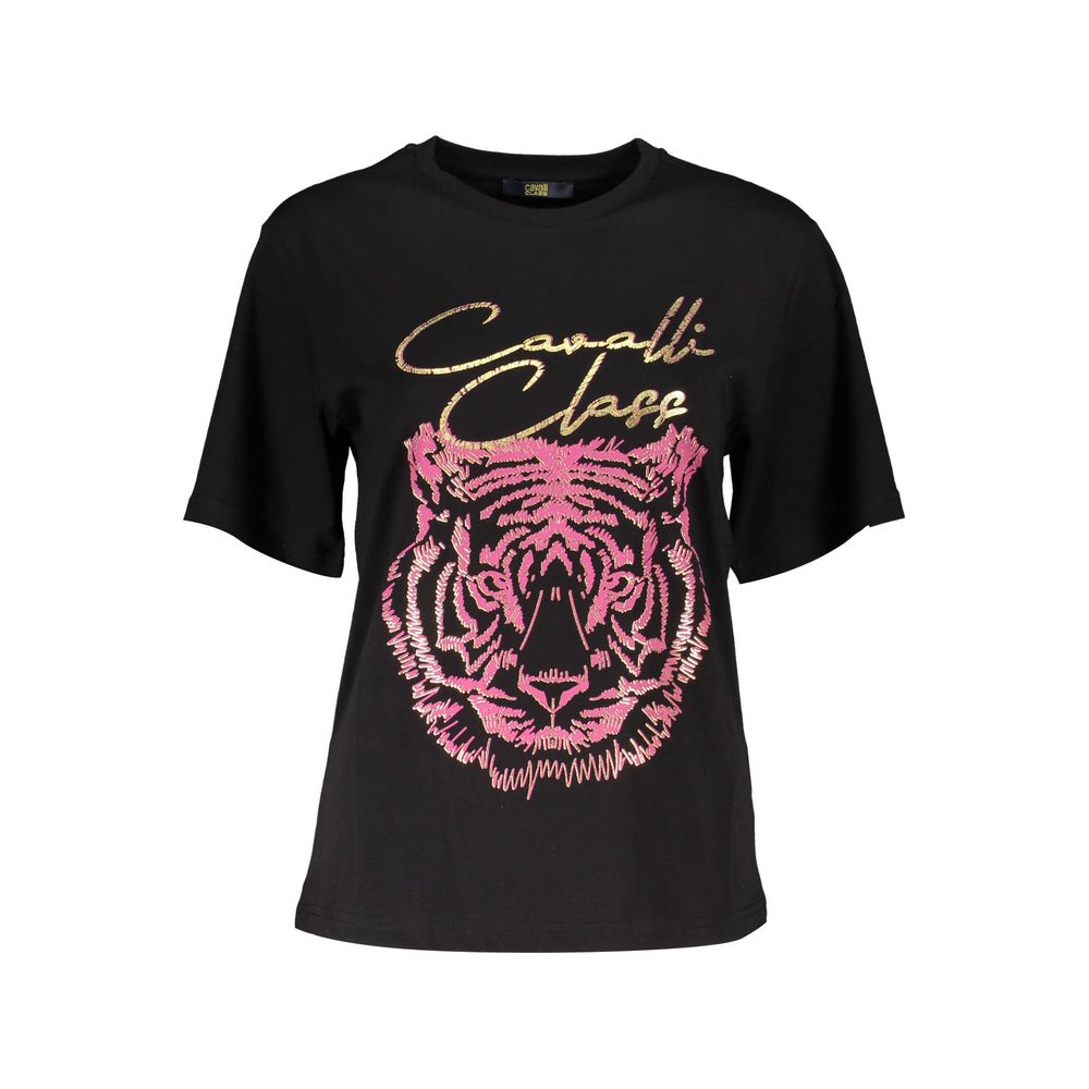 Cavalli Class Black Cotton Women Top