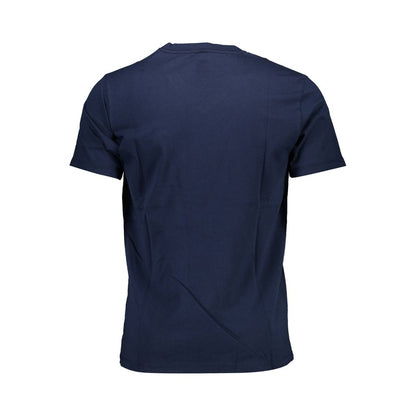 Levi's Blue Cotton Men T-Shirt, back view showcasing pure cotton material for comfort and style, country of origin LK.