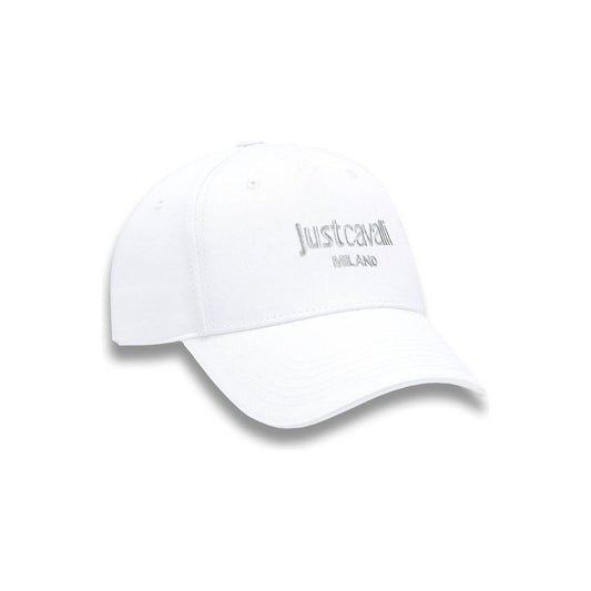 Just Cavalli White Cotton Mens Cap JU-37961