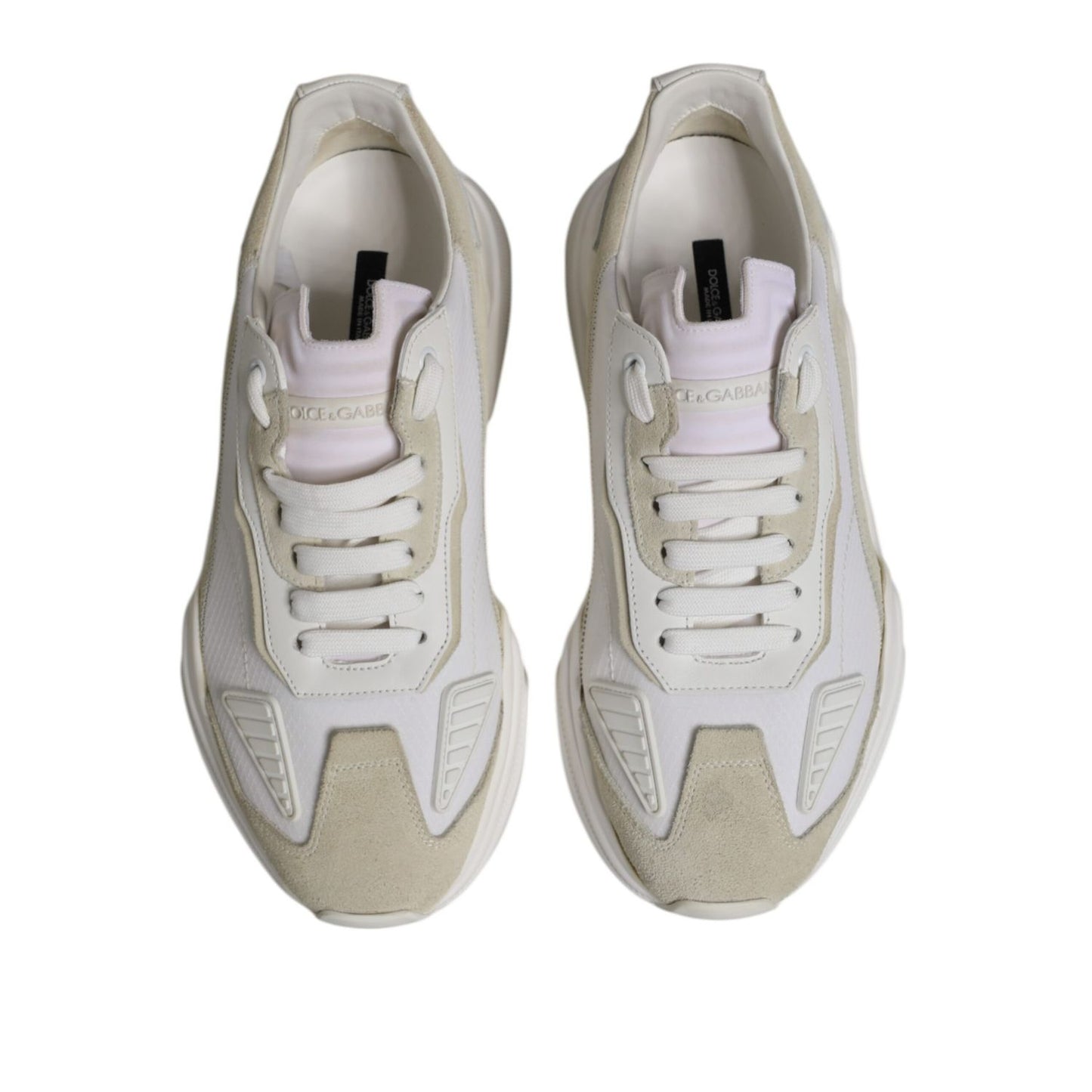 Dolce & Gabbana White Low Top Daymaster Men Sneakers Shoes