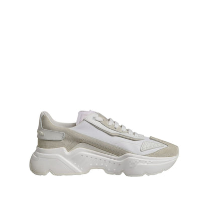 Dolce & Gabbana White Low Top Daymaster Men Sneakers Shoes