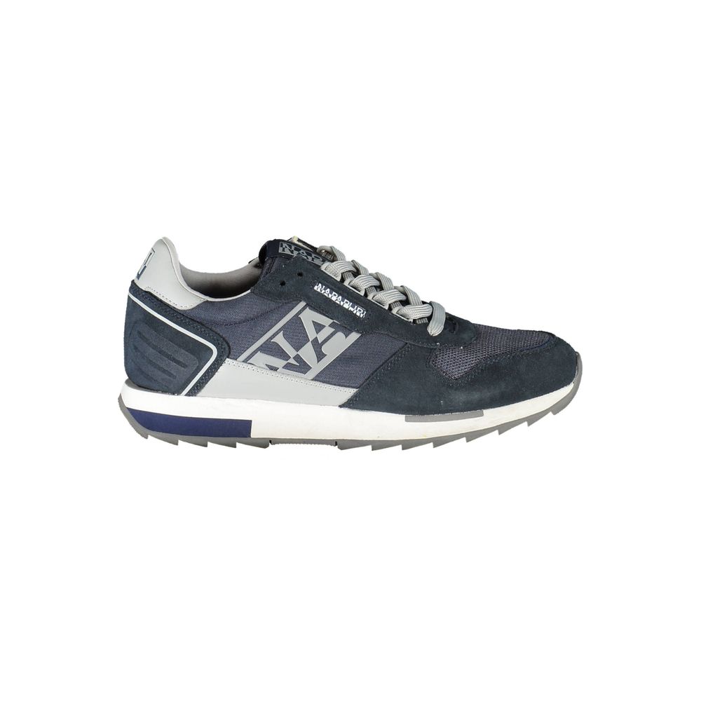 Napapijri Blue Leather Mens Sneaker