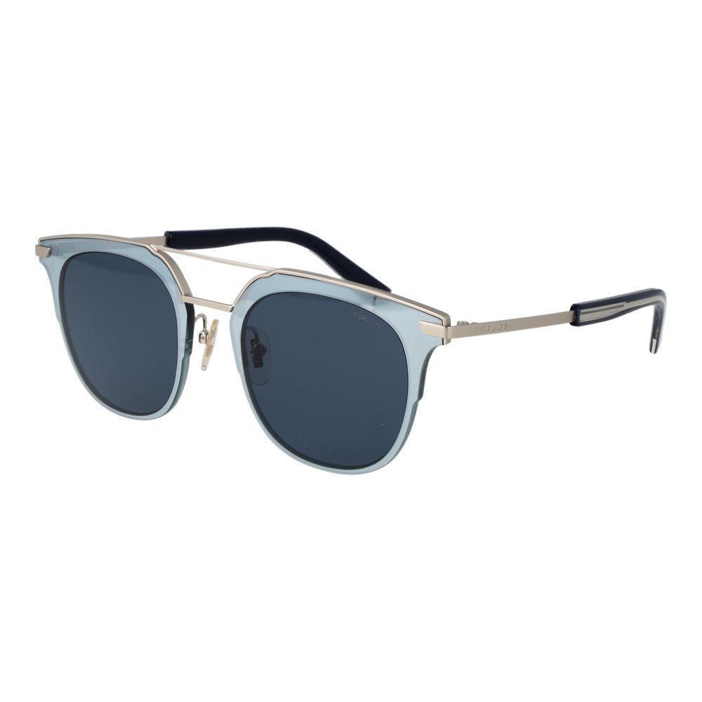 Police Blue Metal Sunglasses