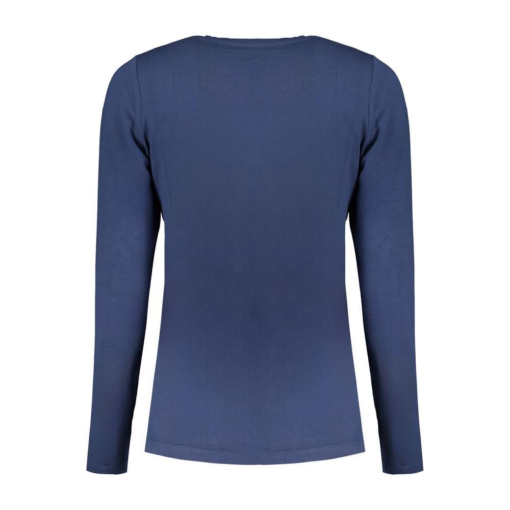 Pepe Jeans Blue Cotton Tops & T-Shirt PE-31361-XS