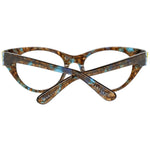 Marciano by Guess Brown Women Glasses Frame in tortoiseshell plastic, cat eye style, full-rim design with branded temples.