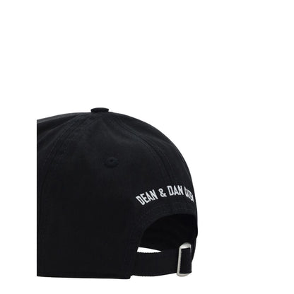 Dsquared² Black Cotton Cap (Baseball Hat)