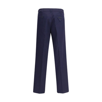 Prada Blue Cotton Chino Pants