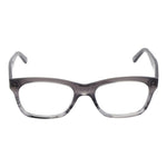 Andy Wolf Gray Unisex Glasses Frame, acetate full-rim style with rectangle lenses, 50-16-145 size, gray color.