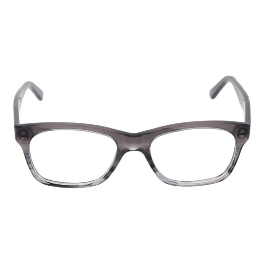 Andy Wolf Gray Unisex Glasses Frame, acetate full-rim style with rectangle lenses, 50-16-145 size, gray color.
