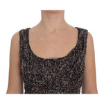 Dolce & Gabbana Glamorous Sequined Silk Full-Length Dress Dolce & Gabbana Rosy Brown