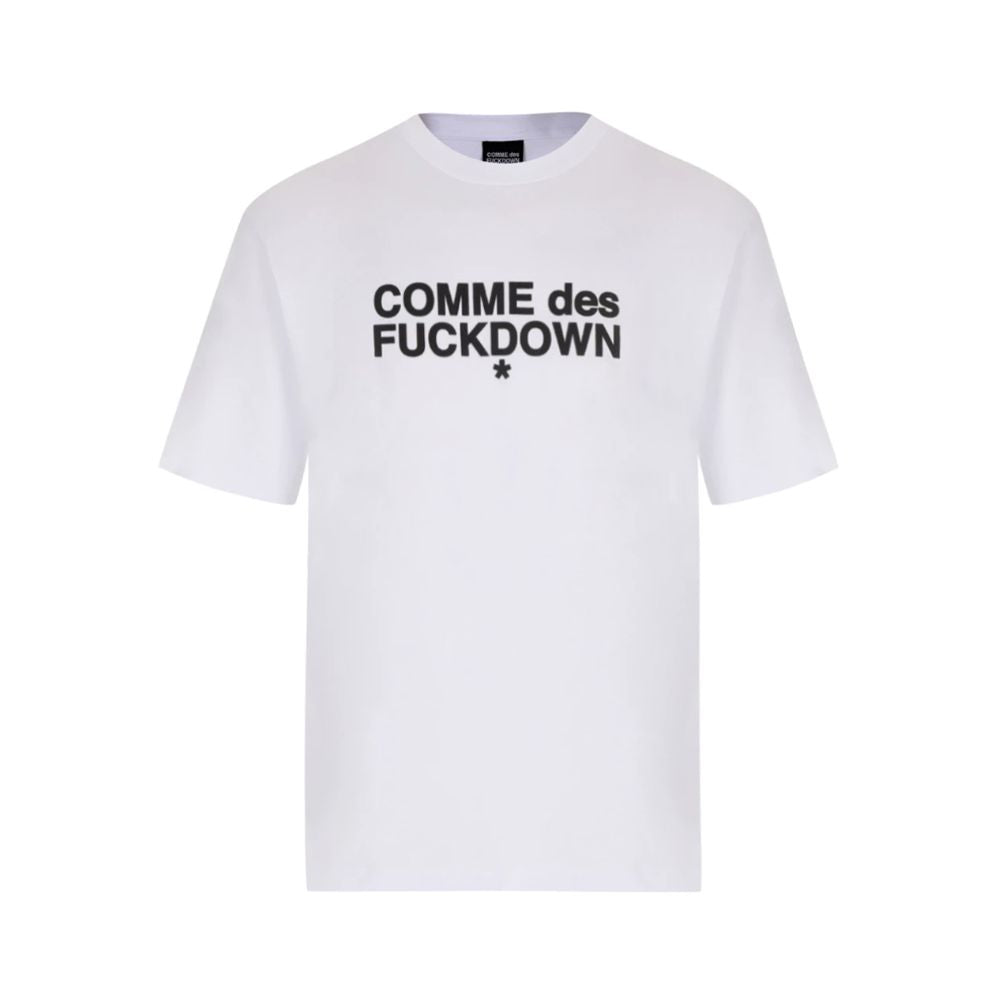 Comme Des Fuckdown White Cotton T-Shirt CO-15641-XXL