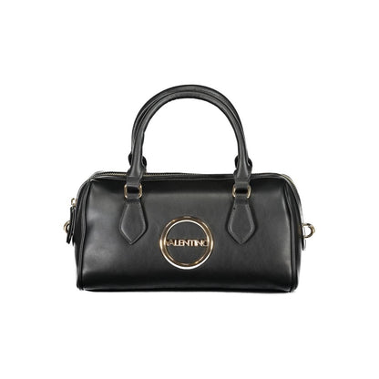 Mario Valentino Black Polyethylene Handbag with two handles and logo