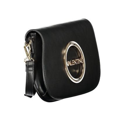 Mario Valentino Black Polyethylene Handbag with adjustable strap, logo detail, 2 internal pockets, zip and automatic closure.