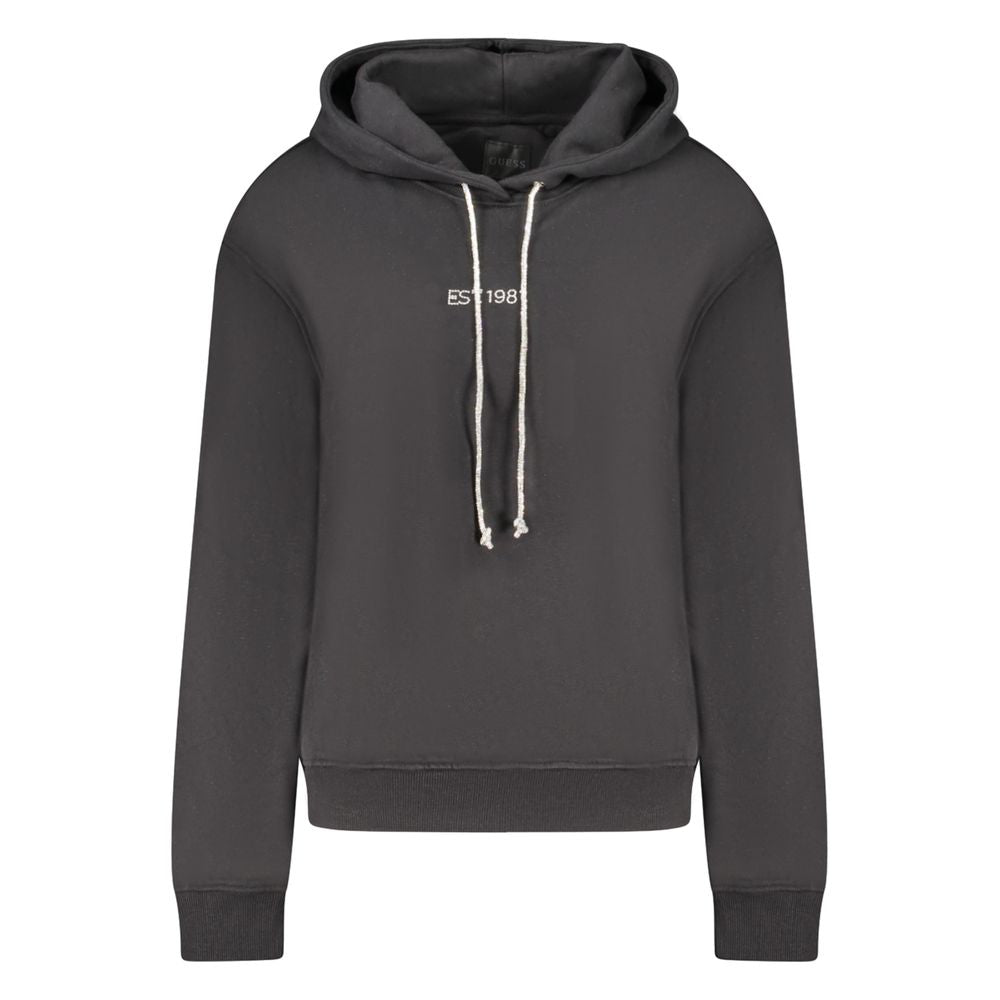 Guess Jeans Black Cotton Sweatshirt