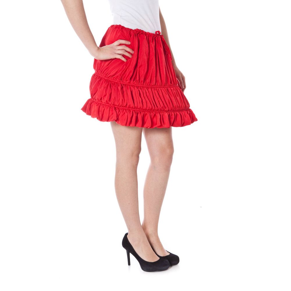 Denny Rose Red Polyester Women Skirt