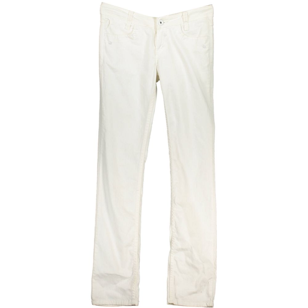 Blend White Cotton Women's Jeans