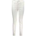 Calvin Klein White Cotton Jeans & Pant